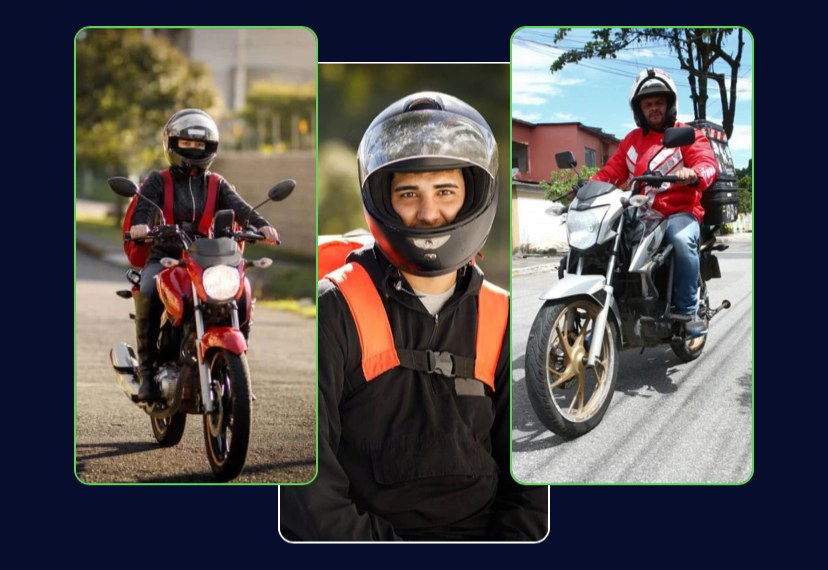 Franqueados LocAgora entregando com suas motos